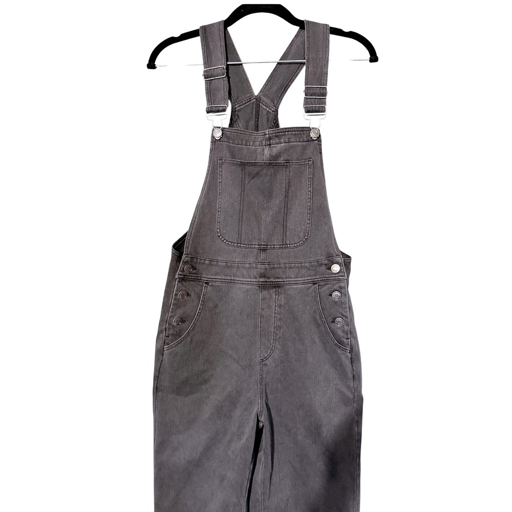 Halara Denim Overalls XS Grey Straight Leg Casual Workwear Gorpcore NWOT